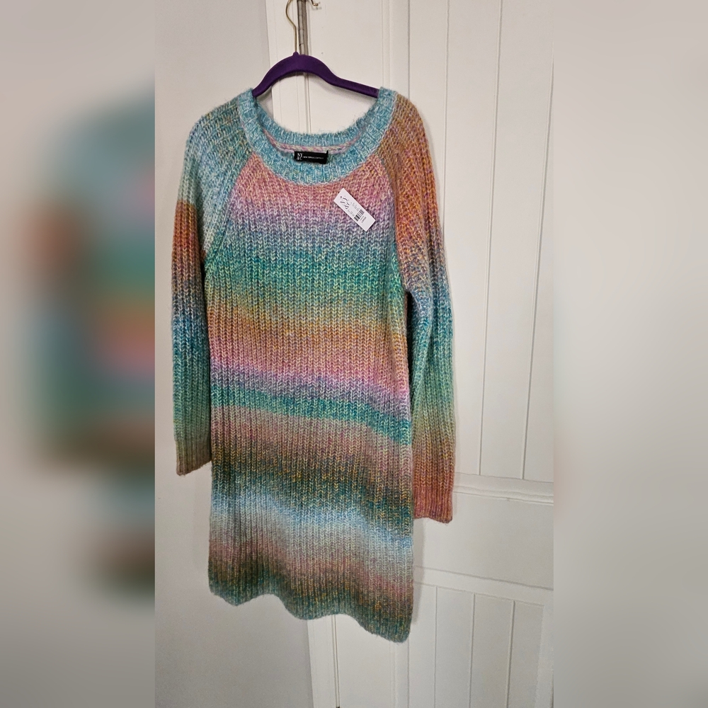 NWT NY&CO Multicolor Sweater Dress
